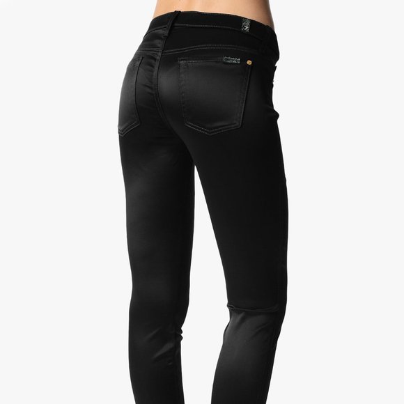 7 For All Mankind skinny satin jeans size 24 - Picture 17 of 17